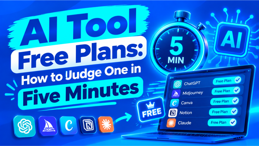 AI Tool Free Plans: How to Judge One in Five Minutes